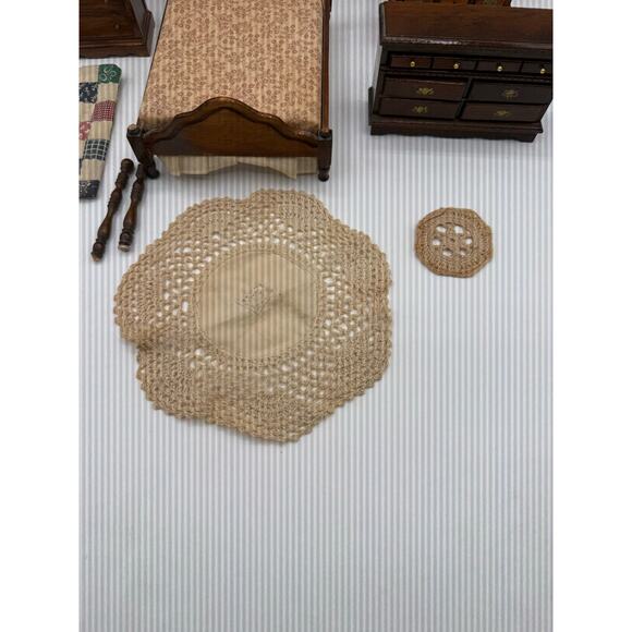 Amazon.com: iLAND Vintage Dollhouse Furniture 1/12 Scale  Vintage Wooden Dollhouse Bedroom Furniture & Accessories Set - 1:12 Scale